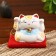 Souvenir Cote Piggy Code Ceramics "Maneki-Neko" h = 7.5 cm, white