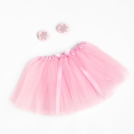 KAFTAN photo shoot "Fluffy Snowflake"; Three -layer skirt and hair hairpins-3