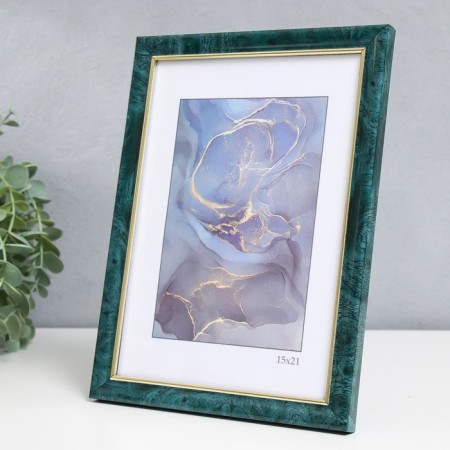 Photo frame Plastic "Office 8" 15x21 cm, malachite-1