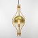 Lamp Bayerlux 88509/1 E27 40W gold 26x26x70-170 cm