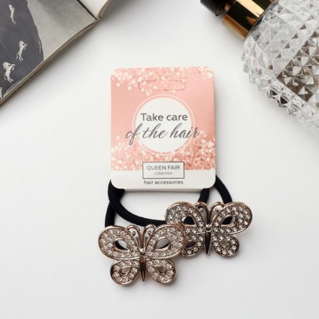Hair gum "Reflection" (set 2 pcs) butterfly