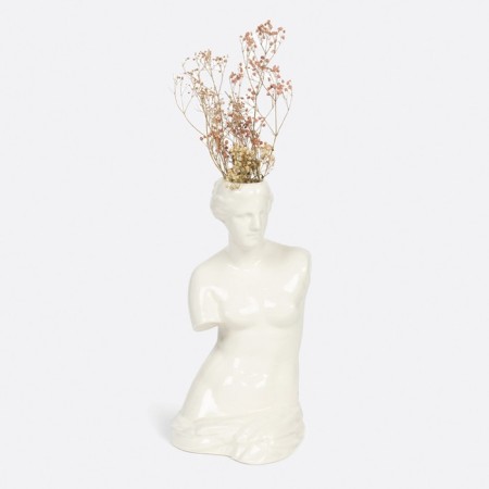 DOIY Venus flower vase, 31 cm, white color-2