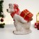 Figure "White Bear in a red hat with a gift" 28x26cm