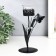 Summary Metal for 1 candle "Butterfly with Crystal balls" black 8.5x8.5x22 cm
