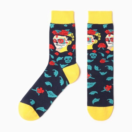Socks unisex Frida Kalo de Rivera color colorful, size 35-42