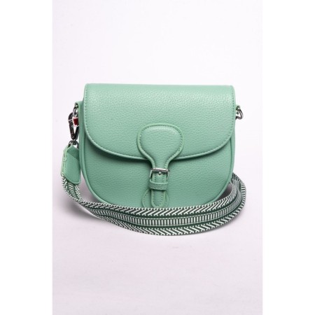 Cross-Body Bag, eco-leather, ludor turquoise, 21x8x18 cm