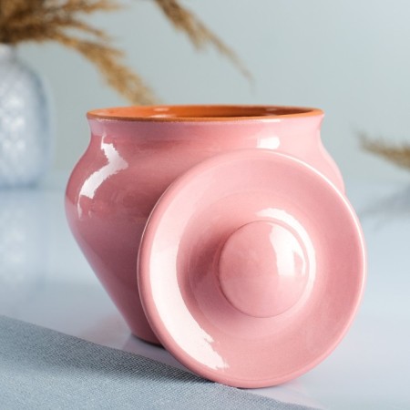 Set "Vyatka Ceramics Trio" 0.5lx3pcs + grasp, pink-2