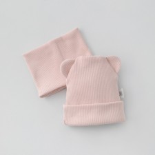 Kinderlitto Piccolino Kinderlitto kit, 2 subjects: hat, snood, age 1-2 years old, color of powder