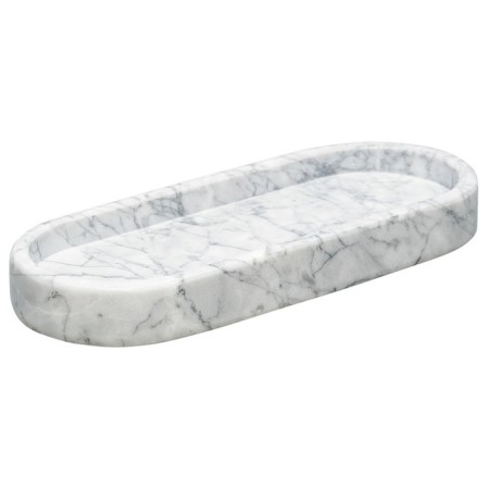 Bergenson Bjorn Marm tray, white marble, 25x10 cm