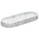 Bergenson Bjorn Marm tray, white marble, 25x10 cm