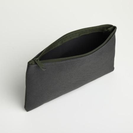 Cosmetic bag with lightning, khaki color-2
