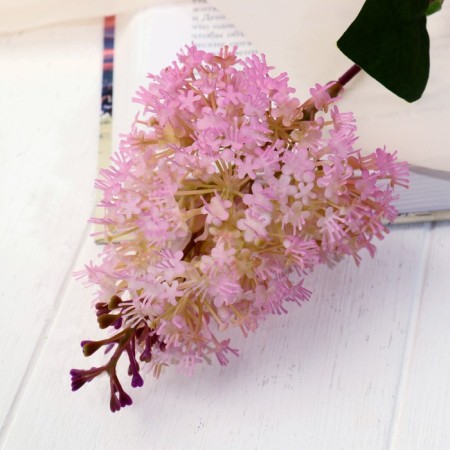 Flowers artificial "Lilac branch" 68x7 cm, pink-1