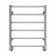 Water towel Terminus "Standard" P6, 500x600 mm, lower connection, chrome