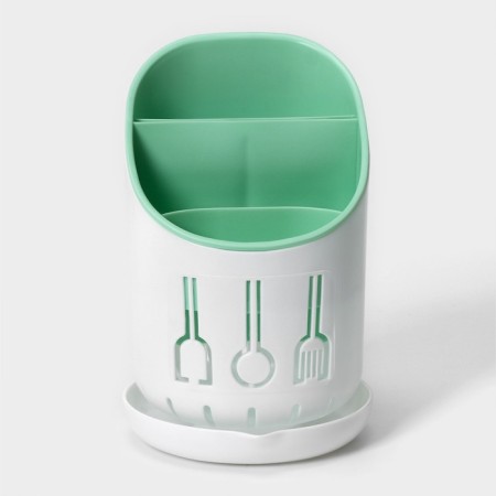 Table for cutlery shares, 3 compartments, 12 × 12 × 9 cm, color mix