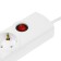 Luazon Lighting network filter, 5 outlets, 3 m, 3500 W, 3x1 mm2, 16 A, 220 V, with a fuse, white