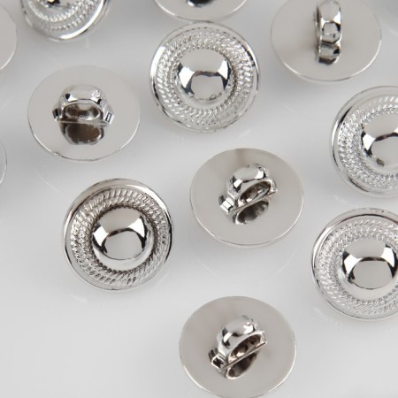 A button on the leg, d = 15 mm, the color is silver-1