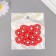 Decor for the creativity of PVC "Red Orange in context" set of 20 grams 0.3x2x2 cm