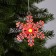 Christmas tree toy "Snowflake", from batteries, glow of multi (RGB)