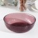 Deep glass plate "idyll", d = 18 cm, lilac color