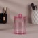 Organizer for cotton sticks, with a lid, d = 6.7 × 10.5 cm, in the box, the color is pink
