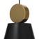 Lamp Bayerlux 2285/1b LED black and gold 20x20x24-124 cm