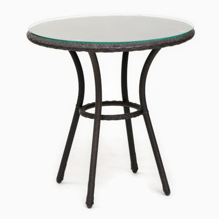 Sadovy table of artificial rattan 72x75cm wenge