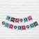 Garland on the tape "Happy Birthday", trend, length 250 cm