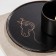 Tea couple ceramic with a spoon "Silhouette", 2 items: 260 ml mug, plate d = 19.6 cm, MIX drawing