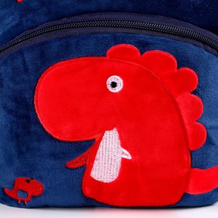 Backpack "Dinosaurians" with double lightning, the color is blue-2