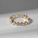 Ring "Zigzag" trend, color gold, dimensionless
