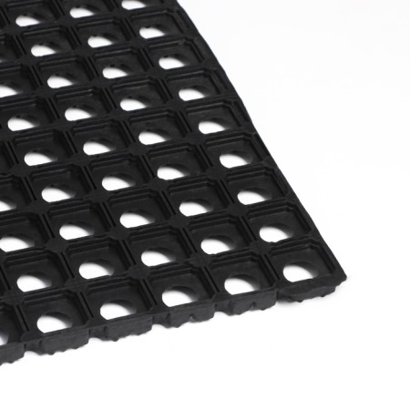 Muddy mud -bearded rug 40 × 60 × 1.6 cm, black color-7