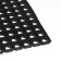 Muddy mud -bearded rug 40 × 60 × 1.6 cm, black color