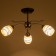 Svetogor chandelier "Music" 3x60W E27 Black/Chrome