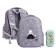 Frame backpack 38 x 30 x 20 cm, + pencil case, Bruno visconti "wonderful mood"