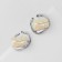 Earrings with pearls "abstraction" wave, color silver