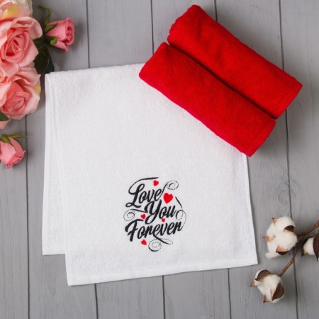 Набор полотенец «Love you forever» 30х60 см - 3шт-2