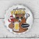 Open Beer on the magnet "Lover of beer", 7 cm