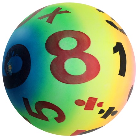 Ball children's “numbers”, d = 22 cm, 70 g