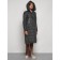 Coat insulated winter female, size 46, dark gray color