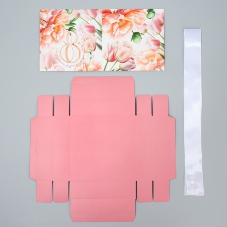 Gift folding box, packaging, “from March 8”, 15 x 15 x 15 cm-7