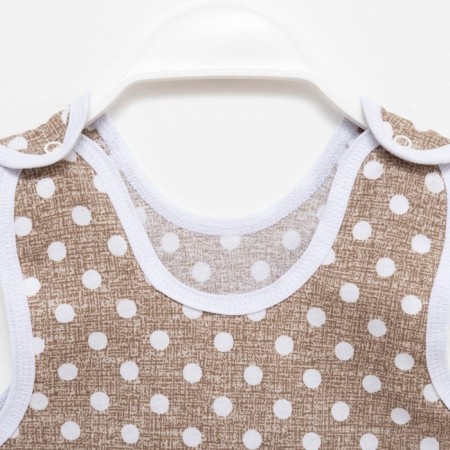 Long baby sliders, beige color/peas, height 62 cm-1