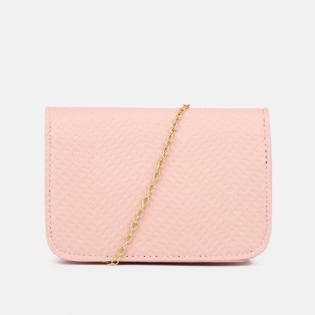 Baby bag on magnet, long chain, pink color-1