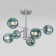 ASCOT chandelier, 6x60W E27, color chrome