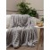 Texrepublic blanket, size 200x220 cm, gray color