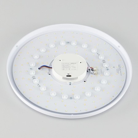 Lamp Citilux "Starlight" CL703A31G, 42x42x7 cm, 1x35W, LED, color gray color-33