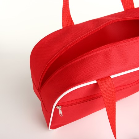Female sports bag, textura, small size, red color-3