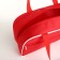 Female sports bag, textura, small size, red color