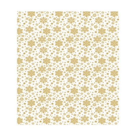 A set of napkins for setting the Golden Snowflake table, rectangular, size 32x46 cm, 4 pcs-2
