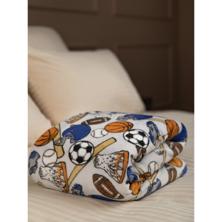 Texrepublic blanket, size 150x200 cm, blue color-3