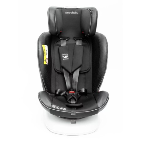 AMAROBABY Champion, ISOFIX fastening, class D, group 0+/1/2/3 (0-36 kg), black color Black-7